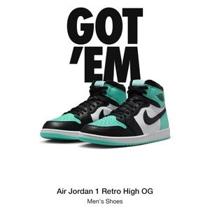Air Jordan 1 Retro High OG Green Glow DZ5485130 White/Black/Green Glow Size 14
